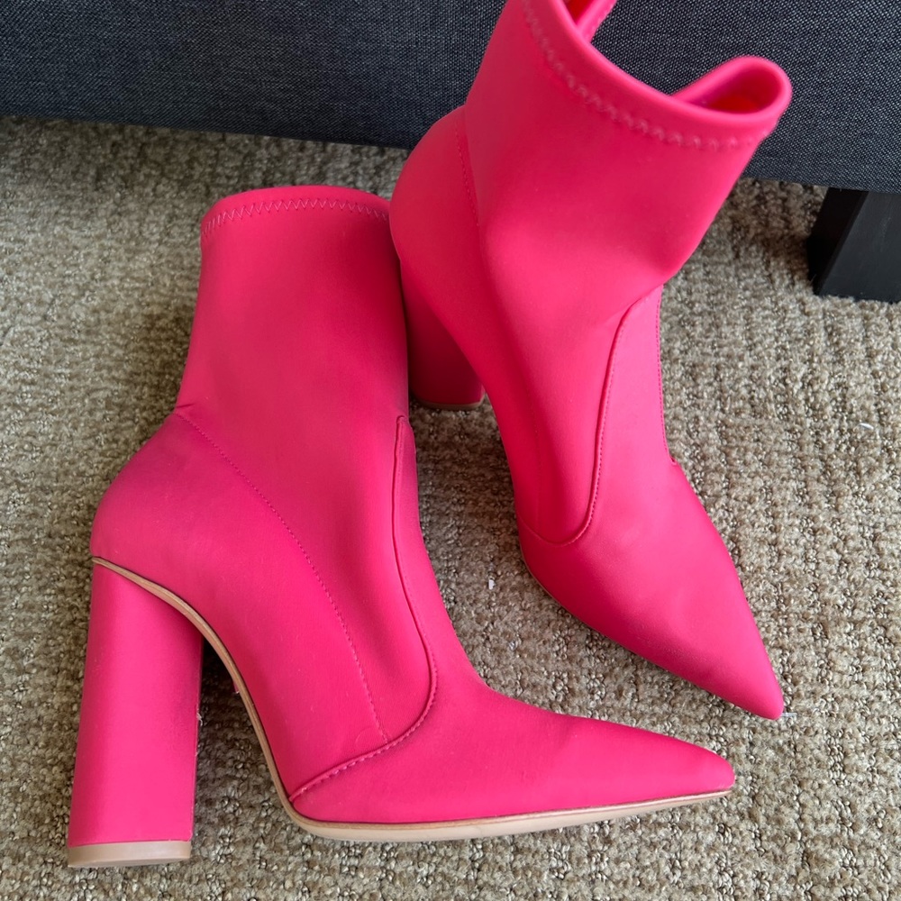 COPY - Hot pink Schutz booties